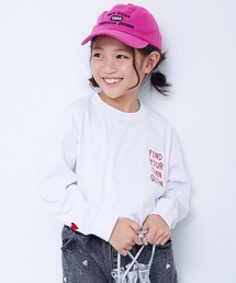 devirock（デビロック）の「綿100% お洗濯してもよれにくい ガールズワンポイント 長袖Tシャツ（Tシャツ/カットソー）」