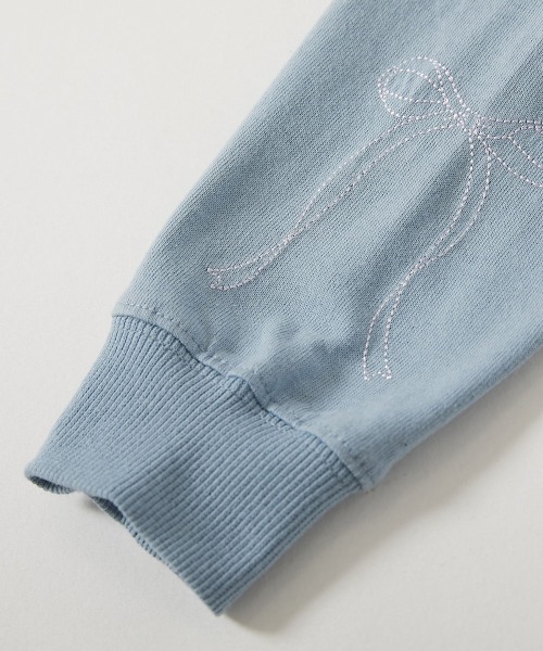 devirock（デビロック）の「綿100% お洗濯してもよれにくい ガールズワンポイント 長袖Tシャツ（Tシャツ/カットソー・キッズ・ホワイト系/ブルー系/ピンク系1/ピンク系2/ブラック系/イエロー系・100cm/110cm/120cm/130cm/140cm/150cm/160cm）」の16枚目の写真