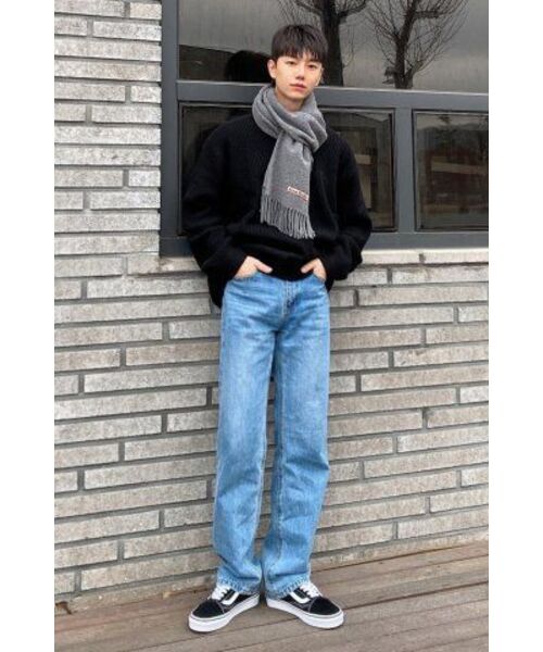 MUSINSA STANDARD（ムシンサスタンダード）の「ラムウールリブVネックニット[ブラック]（ニット/セーター・メンズ・その他・SMALL/MEDIUM/LARGE/X-LARGE/XX-LARGE）」の19枚目の写真