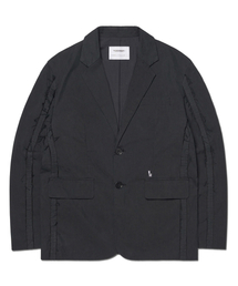 NOMANUAL（NOMANUAL）の「ROUGH CUT OVERSIZED JACKET - BLACK（テーラードジャケット）」
