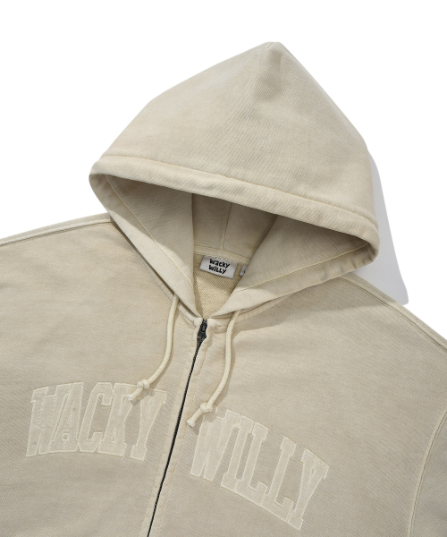 Wacky WiLLy(ワッキーウィリー)の「ワキビッグアプリケウォッシングフードジップアップベージュ(パーカー・レディース・その他・MEDIUM/LARGE/X-LARGE/SMALL)」の4枚目の写真