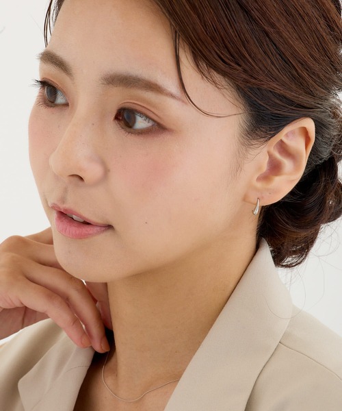 CALIN　STANDARD（カリンスタンダード）の「◆金属アレルギー対応◆◆made in japan◆ミニドロップフックピアス（ピアス（両耳用）・レディース・ゴールド/シルバー・FREE）」の5枚目の写真