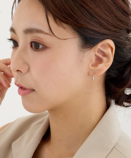 CALIN　STANDARD（カリンスタンダード）の「◆金属アレルギー対応◆◆made in japan◆ミニドロップフックピアス（ピアス（両耳用）・レディース・ゴールド/シルバー・FREE）」の7枚目の写真