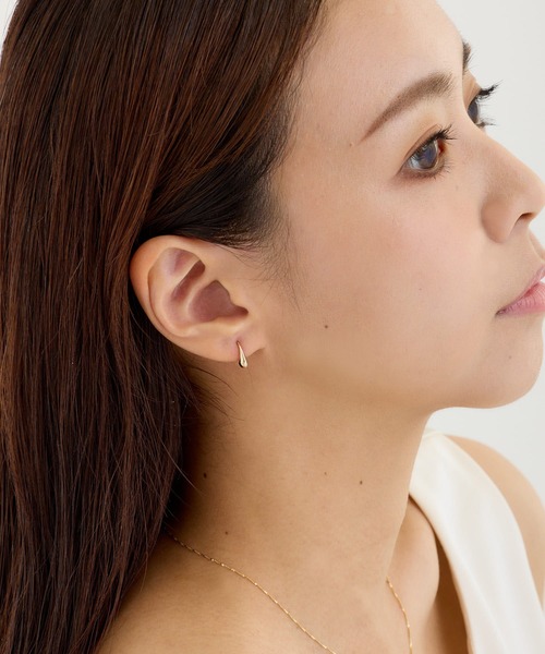 CALIN　STANDARD（カリンスタンダード）の「◆金属アレルギー対応◆◆made in japan◆ミニドロップフックピアス（ピアス（両耳用）・レディース・ゴールド/シルバー・FREE）」の9枚目の写真