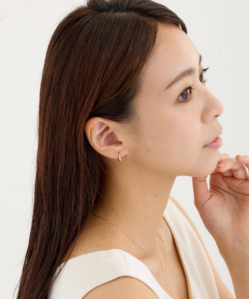CALIN　STANDARD（カリンスタンダード）の「◆金属アレルギー対応◆◆made in japan◆ミニドロップフックピアス（ピアス（両耳用）・レディース・ゴールド/シルバー・FREE）」の10枚目の写真