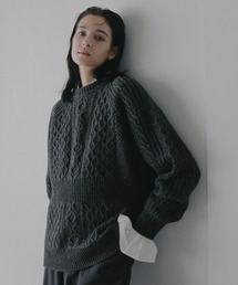 MANOF | WAIST RIB CABLE KNIT(ニット/セーター)