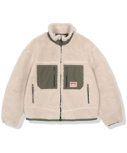 GUBIN(グビン)の「Color block fleece zip-up jacket(その他アウター・レディース・その他・MEDIUM)」の1枚目の写真