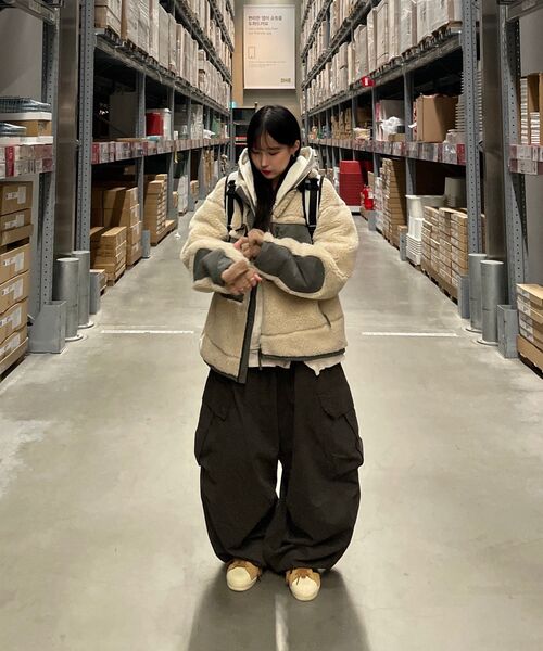 GUBIN(グビン)の「Color block fleece zip-up jacket(その他アウター・レディース・その他・MEDIUM)」の17枚目の写真
