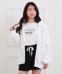 PINK-latte（ピンクラテ）の「【セットアイテム】くまちゃんあったか3点セット（セットアップ・キッズ）」