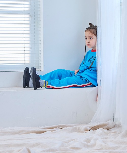 MARKEY'S（マーキーズ）の「裏毛サイドラインチュニック（チュニック・キッズ・杢グレー/ブラウン/ライトブルー・100/90/120/110/150/140/130）」の7枚目の写真