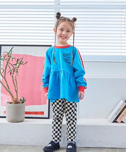 MARKEY'S（マーキーズ）の「裏毛サイドラインチュニック（チュニック・キッズ・杢グレー/ブラウン/ライトブルー・100/90/120/110/150/140/130）」の11枚目の写真