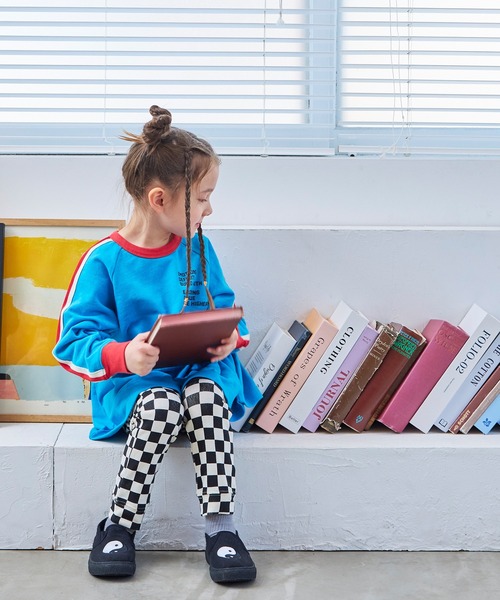 MARKEY'S（マーキーズ）の「裏毛サイドラインチュニック（チュニック・キッズ・杢グレー/ブラウン/ライトブルー・100/90/120/110/150/140/130）」の8枚目の写真