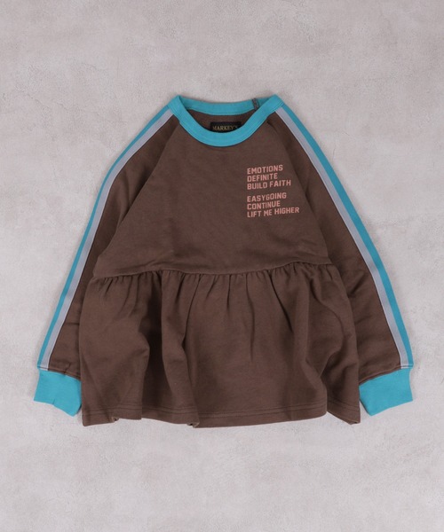 MARKEY'S（マーキーズ）の「裏毛サイドラインチュニック（チュニック・キッズ・杢グレー/ブラウン/ライトブルー・100/90/120/110/150/140/130）」の18枚目の写真