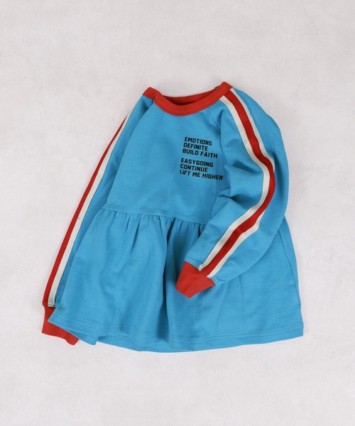 MARKEY'S（マーキーズ）の「裏毛サイドラインチュニック（チュニック・キッズ・杢グレー/ブラウン/ライトブルー・100/90/120/110/150/140/130）」の5枚目の写真