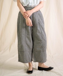 Brocante | [Brocante / ブロカント] 綿麻アムンゼンクロス(チェック) トヌーパンツ(その他パンツ)