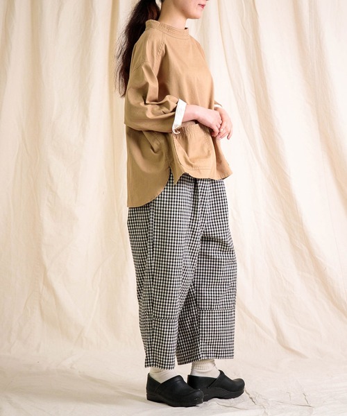 Brocante（ブロカント）の「[Brocante / ブロカント] 綿麻アムンゼンクロス(チェック) トヌーパンツ（その他パンツ・レディース・ブラウン系その他・2）」の13枚目の写真