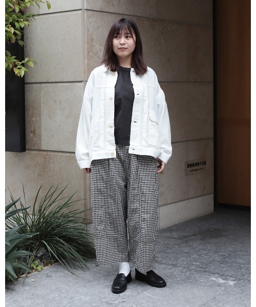 Brocante（ブロカント）の「[Brocante / ブロカント] 綿麻アムンゼンクロス(チェック) トヌーパンツ（その他パンツ・レディース・ブラウン系その他・2）」の17枚目の写真