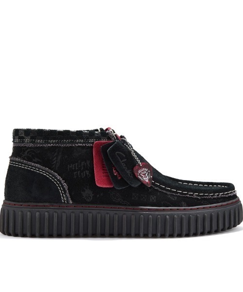 Clarks(クラークス)の「Clarks Torhill Hi x StrangerThings(クラークス トーヒルハイ x ストレンジャーシングス)(スニーカー・メンズ・ブラック・21cm/21.5cm/22cm/22.5cm/23cm/23.5cm/25cm/25.5cm/27.5cm/28.5cm/28cm/24cm/26.5cm/24.5cm)」の6枚目の写真