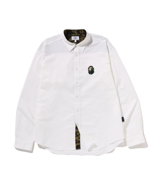A BATHING APE(アベイシングエイプ)の「1ST CAMO ONE POINT RELAXED FIT SHIRTS(シャツ/ブラウス・メンズ・サックスブルー/ホワイト・LARGE/X-LARGE/SMALL/XX-LARGE/MEDIUM)」の1枚目の写真