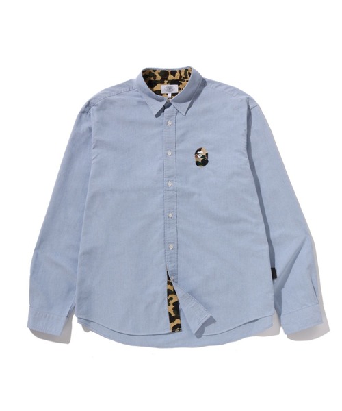 A BATHING APE(アベイシングエイプ)の「1ST CAMO ONE POINT RELAXED FIT SHIRTS(シャツ/ブラウス・メンズ・サックスブルー/ホワイト・LARGE/X-LARGE/SMALL/XX-LARGE/MEDIUM)」の2枚目の写真