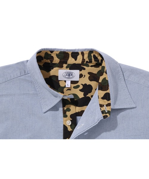 A BATHING APE(アベイシングエイプ)の「1ST CAMO ONE POINT RELAXED FIT SHIRTS(シャツ/ブラウス・メンズ・サックスブルー/ホワイト・LARGE/X-LARGE/SMALL/XX-LARGE/MEDIUM)」の9枚目の写真
