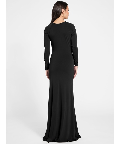 Guess(ゲス)の「MARCIANO AMELIA Long Sleeves Maxi Dress ドレス(ドレス・レディース・ブラック・38/42/40)」の2枚目の写真