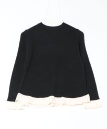 STYLEBLOCK（スタイルブロック）の「裾フリルクルーネックニット（ニット/セーター）」