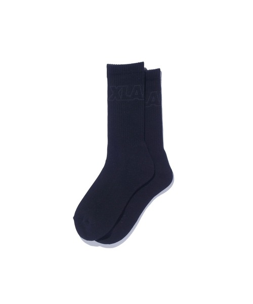 XLARGE(エクストララージ)の「STANDARD LOGO SOCKS(ソックス/靴下・メンズ・オリーブ/ブラック/ホワイト・ONE SIZE)」の2枚目の写真