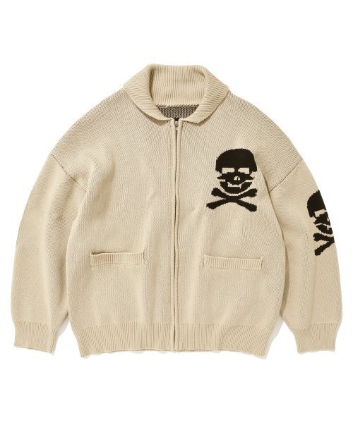 Skull Cowichan Sweater — свитер бежевый