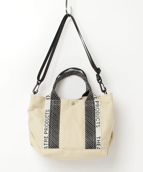 THEATRE PRODUCTS（シアタープロダクツ）の「ドット柄JQテープテムズフリル2WAYショルダーバッグ-M-（ショルダーバッグ・レディース・ブラック/ベージュ・FREE）」の3枚目の写真