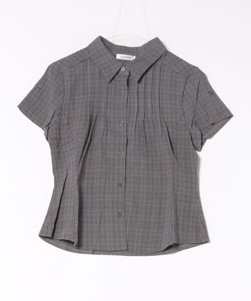 Enewd nina（エニュードニーナ）の「button sleeve check shirt（シャツ/ブラウス・レディース・レッド/ブラウン/グレー/ブルー・FREE）」の2枚目の写真