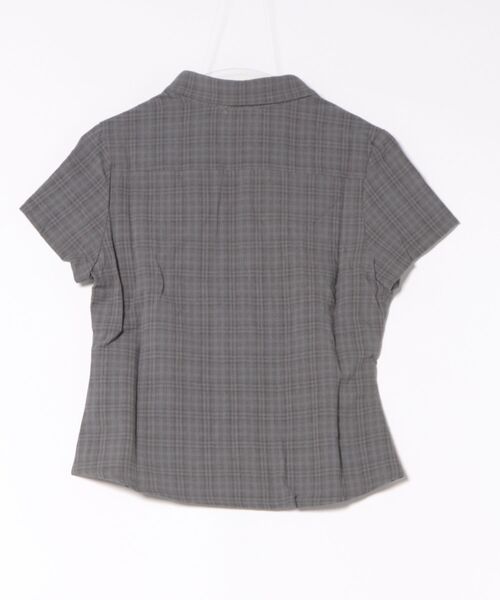 Enewd nina（エニュードニーナ）の「button sleeve check shirt（シャツ/ブラウス・レディース・レッド/ブラウン/グレー/ブルー・FREE）」の5枚目の写真