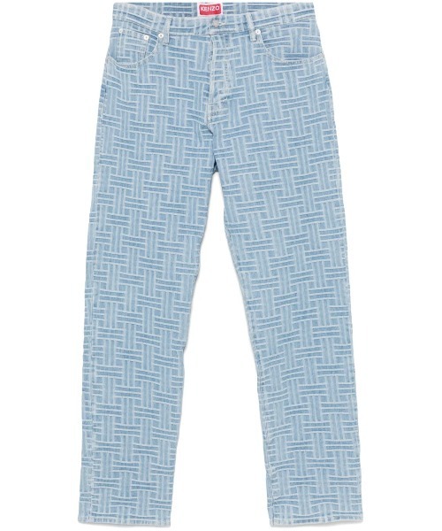 KENZO(ケンゾー)の「【KENZO/ケンゾー】KENZO Weave BOTAN ルーズ ジーンズ(デニムパンツ・メンズ・インディゴブルー・30inch)」の1枚目の写真
