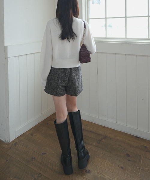 archives（アルシーヴ）の「ビジューニットカーディガン（カーディガン/ボレロ・レディース・アイボリー/ブラック/グレー・MEDIUM）」の12枚目の写真