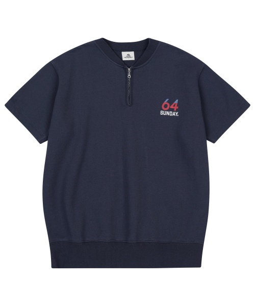 SUNDAY FRUIT MARKET(サンデーフルーツマーケット)の「FLAG HALF ZIP SWEATSHIRT NAVY(Tシャツ/カットソー・メンズ・その他・SMALL/MEDIUM/LARGE)」の1枚目の写真