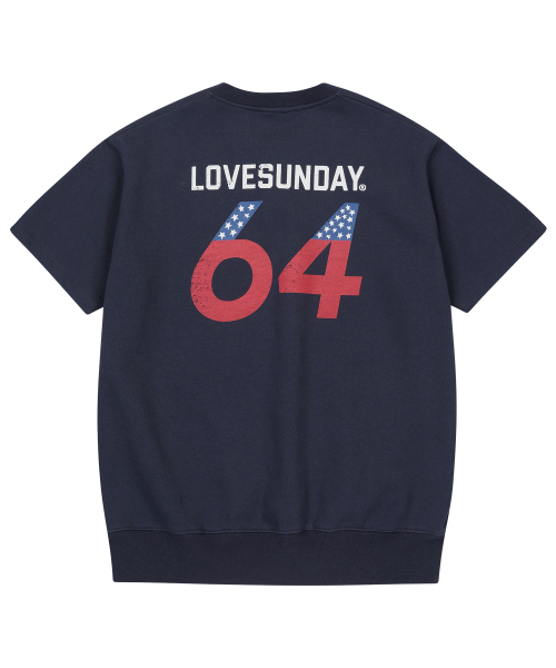 SUNDAY FRUIT MARKET(サンデーフルーツマーケット)の「FLAG HALF ZIP SWEATSHIRT NAVY(Tシャツ/カットソー・メンズ・その他・SMALL/MEDIUM/LARGE)」の2枚目の写真
