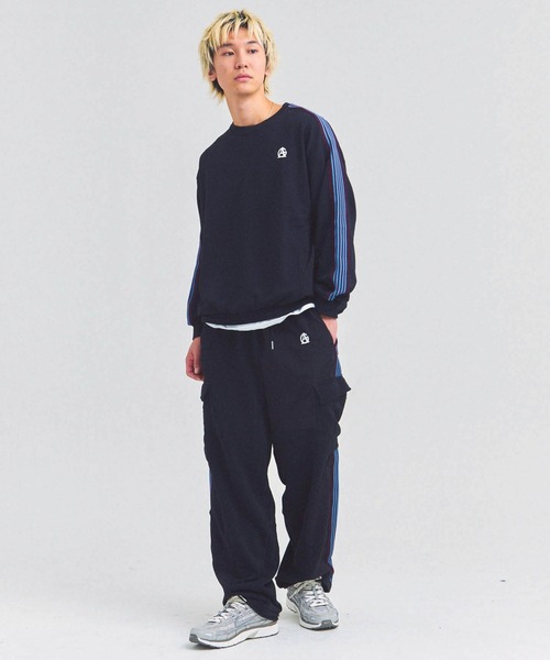 GALLIS ADDICTION（ガリスアディクション）の「GA 切替LINE CARGO PANTS（カーゴパンツ・メンズ・ブラック/グレー・L/M）」の3枚目の写真