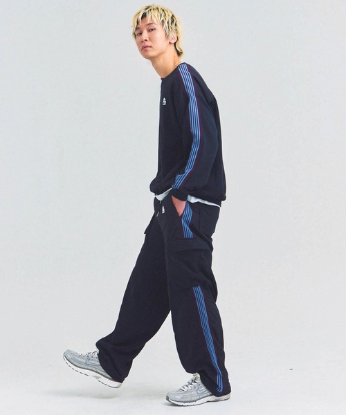 GALLIS ADDICTION（ガリスアディクション）の「GA 切替LINE CARGO PANTS（カーゴパンツ・メンズ・ブラック/グレー・L/M）」の4枚目の写真