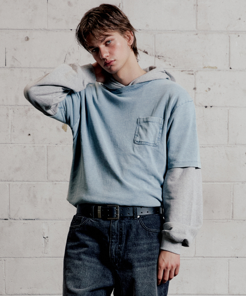 PLAC(プラック)の「デニムライクウォッシュド半袖Tシャツライトブルー(Tシャツ/カットソー・メンズ・その他・MEDIUM/LARGE/X-LARGE/SMALL)」の5枚目の写真