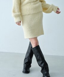 CODE A（コードエー）の「feather mini skirt（スカート）」