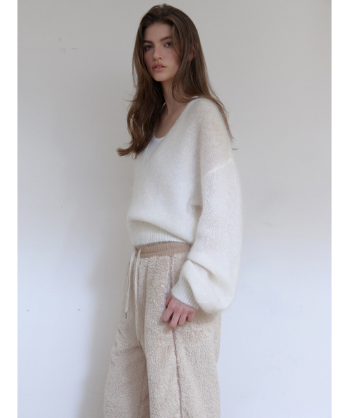 ASURA(アスラ)の「COZY PANTS (BEIGE)(スウェットパンツ・レディース・その他・OS)」の6枚目の写真