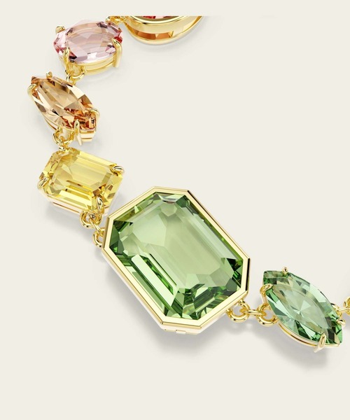 SWAROVSKI（スワロフスキー）の「【公式】【スワロフスキー】Gema ブレスレット, ミックスカット, マルチカラー, ゴールドトーン・プレーティング（ブレスレット・レディース・マルチ・ONE SIZE）」の5枚目の写真