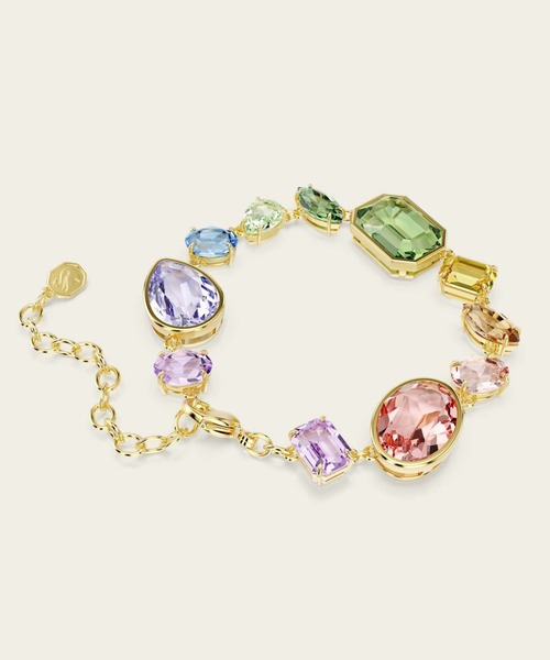 SWAROVSKI（スワロフスキー）の「【公式】【スワロフスキー】Gema ブレスレット, ミックスカット, マルチカラー, ゴールドトーン・プレーティング（ブレスレット・レディース・マルチ・ONE SIZE）」の6枚目の写真