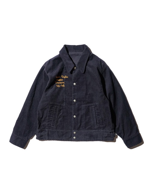 THRIFTY LOOK（スリフティールック）の「THRIFTY LOOK スリフティルック / 40S SNAP-UP FFA JACKET（ブルゾン・メンズ・チャコール/ネイビー・SMALL/LARGE/MEDIUM）」の4枚目の写真