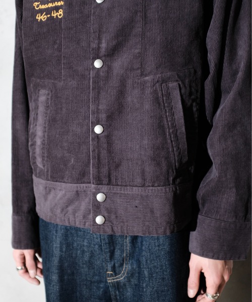 THRIFTY LOOK（スリフティールック）の「THRIFTY LOOK スリフティルック / 40S SNAP-UP FFA JACKET（ブルゾン・メンズ・チャコール/ネイビー・SMALL/LARGE/MEDIUM）」の14枚目の写真