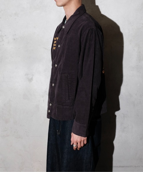 THRIFTY LOOK（スリフティールック）の「THRIFTY LOOK スリフティルック / 40S SNAP-UP FFA JACKET（ブルゾン・メンズ・チャコール/ネイビー・SMALL/LARGE/MEDIUM）」の10枚目の写真