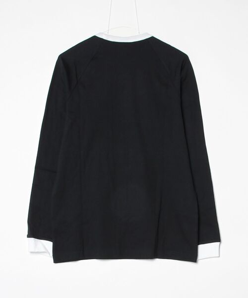 adidas（アディダス）の「スリーストライプス ロングスリーブ Tシャツ / ロンT / アディダスオリジナルス adidas Originals（Tシャツ/カットソー・メンズ・ホワイト/ブラック/グリーン・X-SMALL/MEDIUM/3XL/X-LARGE/LARGE/XX-SMALL/XX-LARGE/SMALL）」の13枚目の写真
