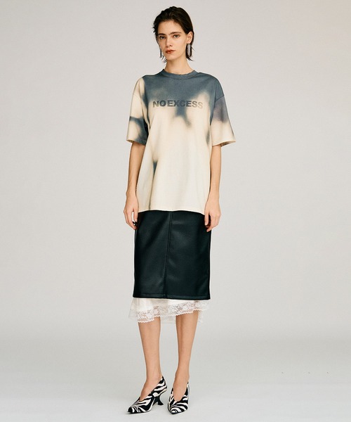 PRANK PROJECT(プランクプロジェクト)の「アブストラクトTEE / Abstract TEE(Tシャツ/カットソー・レディース・チャコールグレー/ベージュ・FREE)」の14枚目の写真