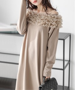 セール】フロントリボンデザインワンピース（ワンピース）｜anuans（ア