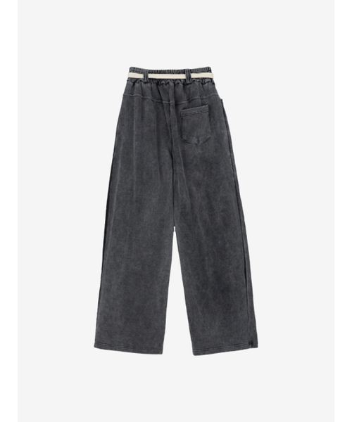 INEXCIS(イネクシス)の「スノーデニムワイドパンツ(ウォッシュドブラック)(スウェットパンツ・メンズ・ブルー系その他・FREE)」の2枚目の写真